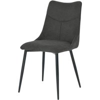 Stuhl CARLO 2er-Set. anthrazit Webstoff B/H/T: ca. 59x88x47 cm Stuhl CARLO 2er-Set. anthrazit Webstoff B/H/T: ca. 59x88x47 cm von byLIVING
