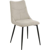 Stuhl CARLO 2er-Set. taupe Webstoff B/H/T: ca. 59x88x47 cm von byLIVING
