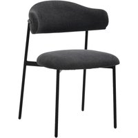 Stuhl JERSEY 2er-Set. dunkelgrau Webstoff B/H/T: ca. 58x78x54,5 cm von byLIVING
