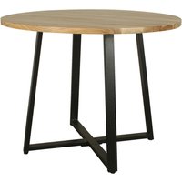 Tisch ARROW schwarz natur H/D: ca. 77x100 cm von byLIVING