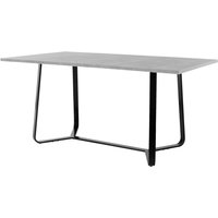 Tisch TALEA Beton Optik schwarz pulverbeschichtet B/H/T: ca. 160x76x90 cm von byLIVING