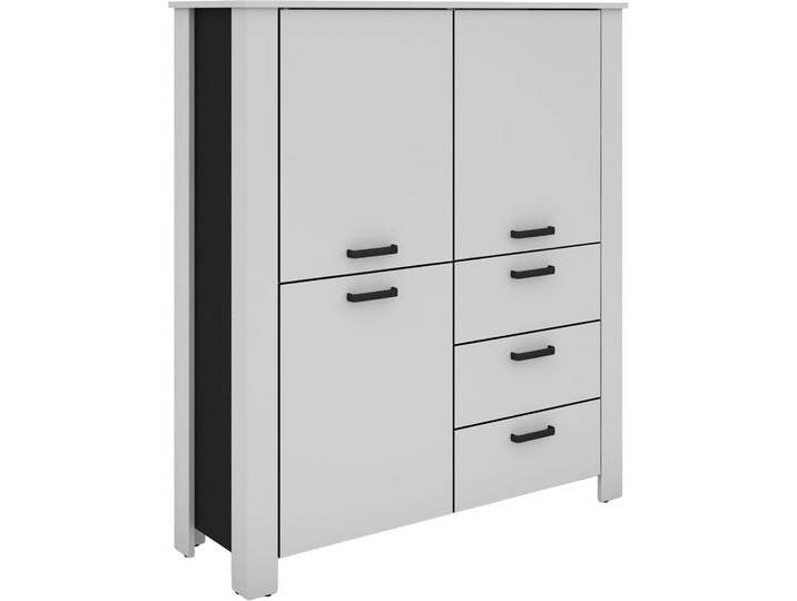 Vitrine BYLIVING Highboard Faro , weiß, schwarz, B:120cm H:137cm T:40cm, FSC-zertifizierter Holzwerkstoff, Kunststoff, Metall, Schränke, 3 Türen und 3 Schubkästen für maximale Ordnung, verschiedene Farben. Vitrine BYLIVING Highboard Faro , weiß, schwarz, B:120cm H:137cm T:40cm, FSC-zertifizierter Holzwerkstoff, Kunststoff, Metall, Schränke, 3 Türen und 3 Schubkästen für maximale Ordnung, verschiedene Farben. von byLIVING
