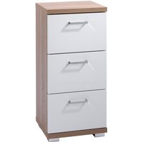 byLIVING Badkommode "Nebraska" Breite 35 cm, Badezimmerschrank mit Metallgriffen, 3 Schubladen von byLIVING
