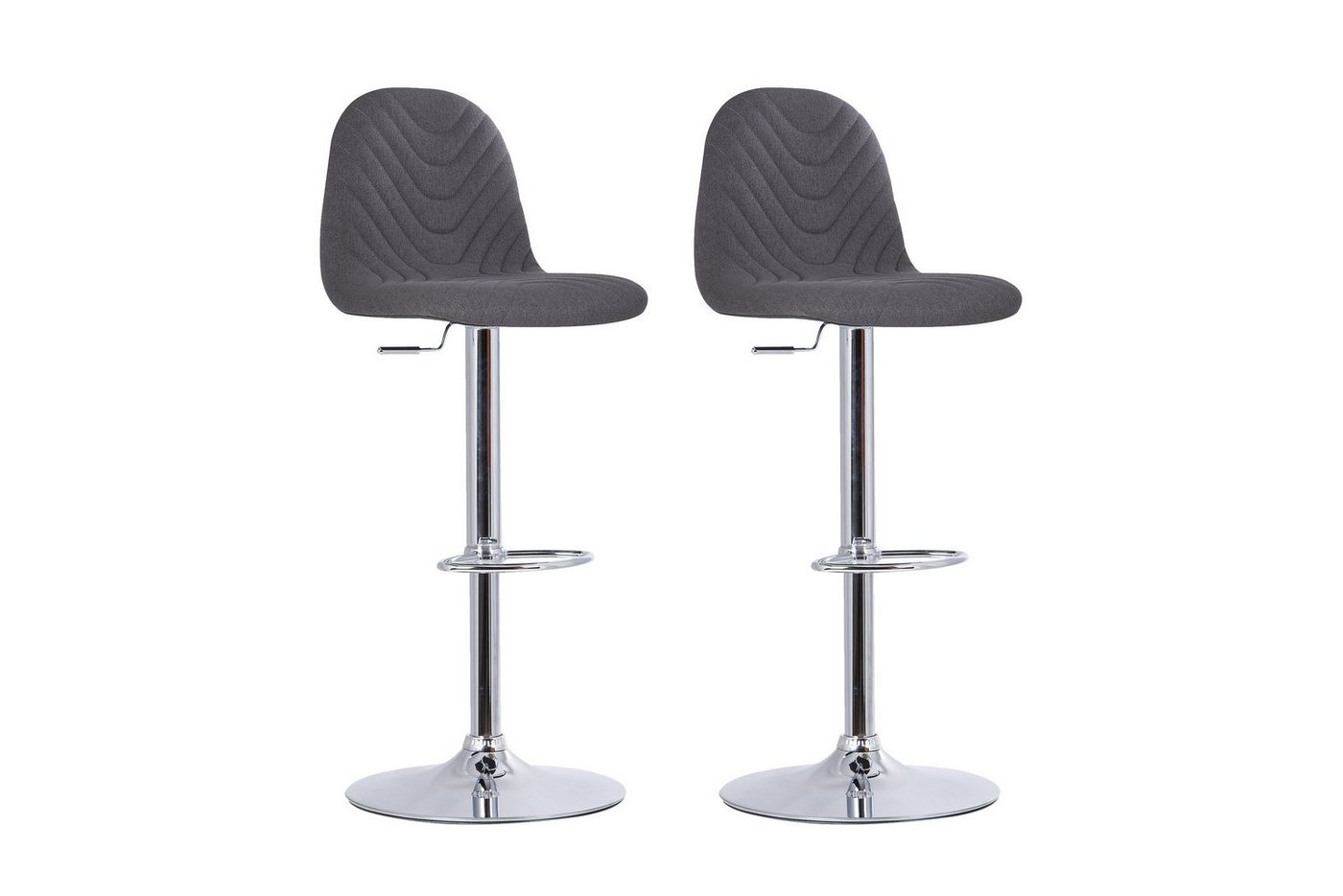 byLIVING Barhocker CASINO (2er Set, in verschiedenen Farben, Gestell verchromt oder in schwarz), 360° drehbarHöhenverstellung, B 41,H 88,5-110,T 52,5 cm von byLIVING