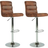 byLIVING Barhocker Set, 2er, 2 Stk. tlg. er Set, Bezug in Microfaser-Vintage, drehbar mit Höhenverstellung byLIVING Barhocker Set, 2er, 2 Stk. tlg. er Set, Bezug in Microfaser-Vintage, drehbar mit Höhenverstellung von byLIVING