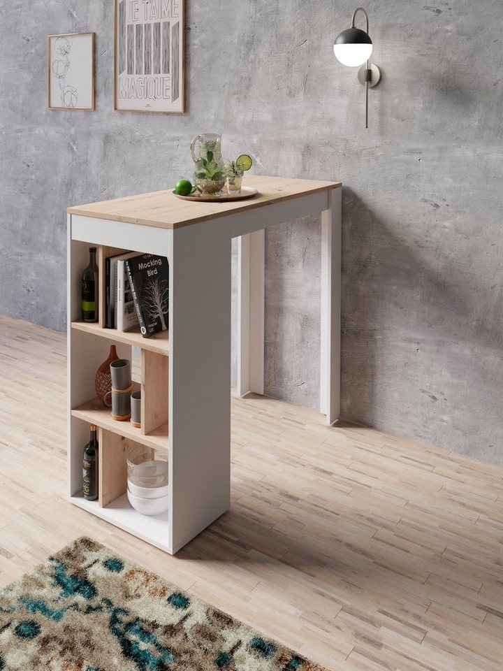 byLIVING Bartisch Moby, Breite 110 cm, Regalfächer, in verschiedenen Ausführungen erhältlich von byLIVING