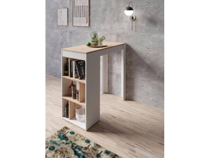 byLIVING Bartisch Moby, Breite 110 cm, Regalfächer, weiß byLIVING Bartisch Moby, Breite 110 cm, Regalfächer, weiß von byLIVING