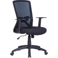 byLIVING Bürostuhl "Long", Webstoff, Mesh-Webstoff in schwarz, Wippmechanik mit Härtegradeinstellung von byLIVING