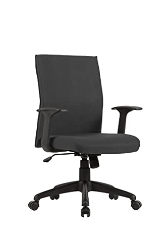 byLIVING Chefsessel Rocket Chefsessel/Kunststoff schwarz/Bezug Webstoff schwarz/Wippmechanik/Sicherheitsklemmschutz/gebremste Sicherheitsrollen/B 56, H 92,5-100,5,T 61,5 cm von byLIVING