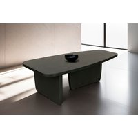 byLIVING Couchtisch "Bolt" 1 Stk. tlg. Freiform Tisch in Akazie Massivholz schwarz lackiert, 25mm Tischplatte von byLIVING