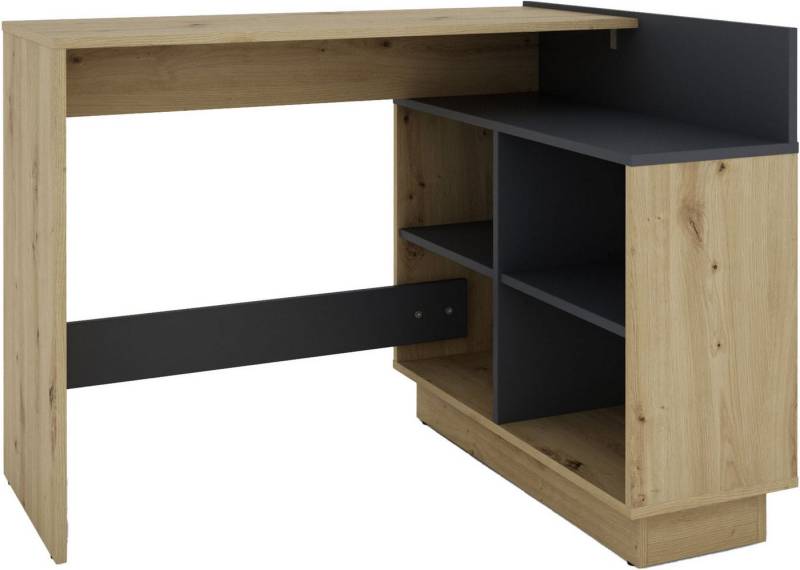byLIVING Eckschreibtisch Bern, platzsparender Schreibtisch, rechts und links montierbar, 112x80cm. von byLIVING