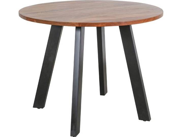 byLIVING Esstisch Tara (1-St), ausdrucksstarke Tischplatte aus Massivholz Akazie, braun von byLIVING