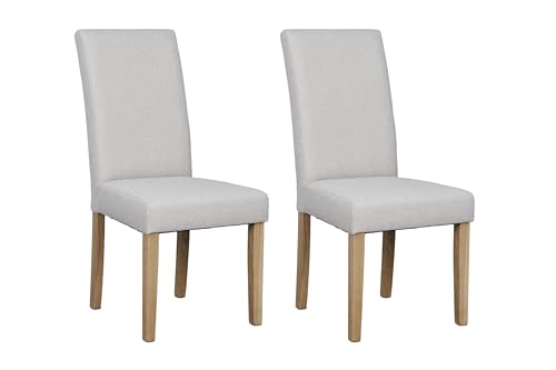 byLIVING Esszimmerstuhl 2er Set Elias/Webstoff Taupe/Gestell Massivholz schwarz/B 47, H 99,5, T 60 cm byLIVING Esszimmerstuhl 2er Set Elias/Webstoff Taupe/Gestell Massivholz schwarz/B 47, H 99,5, T 60 cm von byLIVING