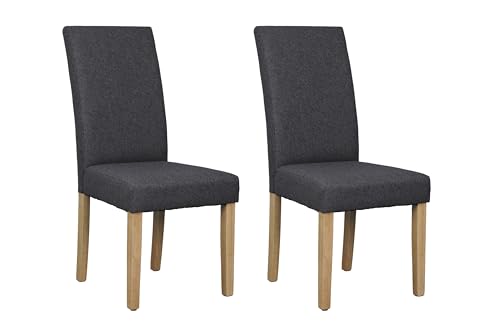 byLIVING Esszimmerstuhl 2er Set Elias/Webstoff dunkelgrau/Gestell Massivholz schwarz/B 47, H 99,5, T 60 cm byLIVING Esszimmerstuhl 2er Set Elias/Webstoff dunkelgrau/Gestell Massivholz schwarz/B 47, H 99,5, T 60 cm von byLIVING