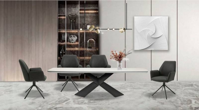byLIVING Esszimmerstuhl Blair (Set, 2 St), 2er-Set, 360 Grad drehbar, gemütlicher Sessel, verschiedenen Stoffe von byLIVING