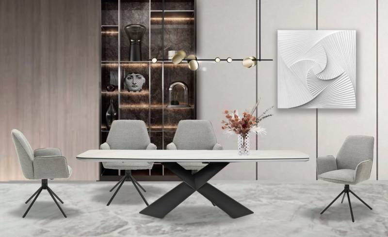 byLIVING Esszimmerstuhl Blair (Set, 2 St), 2er-Set, 360 Grad drehbar, gemütlicher Sessel, verschiedenen Stoffe von byLIVING