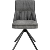 byLIVING Esszimmerstuhl "California", (Set), 2 St., Samtstoff Velvet-Webstoff, 2er-Set, mit Taschenfederkern, 180 Grad drehbar mit Rückholfunktion von byLIVING