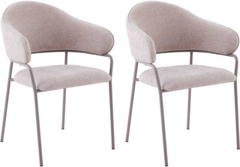 byLIVING Esszimmerstuhl Curve (Set, 2 St), moderner Stoff Stuhl mit gemütlichem Sitzkomfort, verschiedene Farben. von byLIVING
