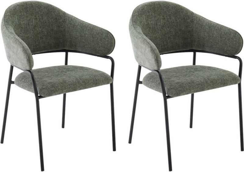byLIVING Esszimmerstuhl Curve (Set, 2 St), moderner Stoff Stuhl mit gemütlichem Sitzkomfort, verschiedene Farben. von byLIVING