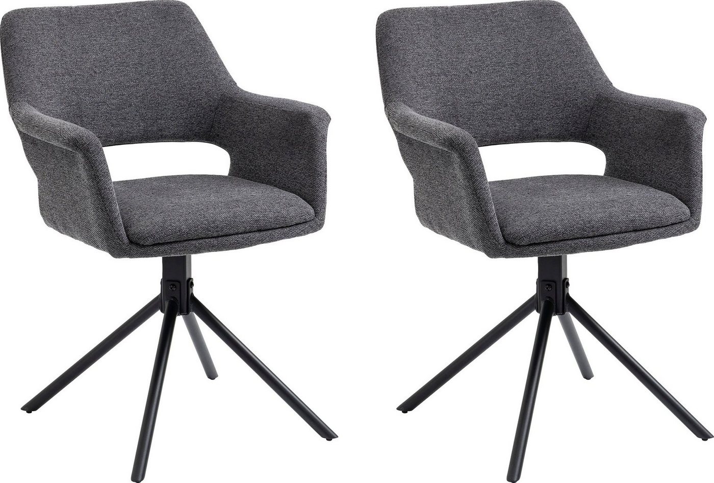 byLIVING Esszimmerstuhl Elenore (Set, 2 St), 360 Grad drehbar von byLIVING