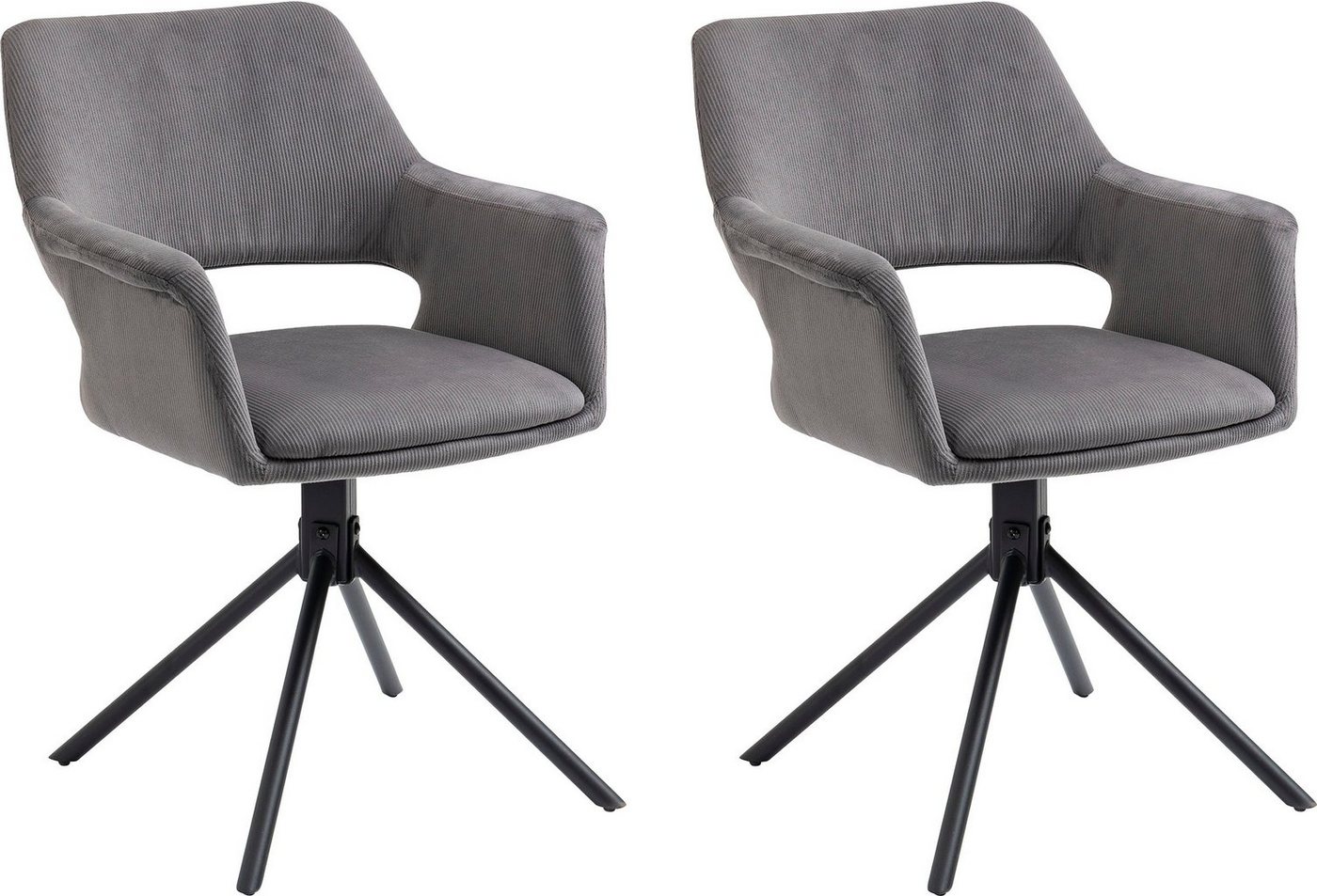 byLIVING Esszimmerstuhl Elenore (Set, 2 St), 360 Grad drehbar von byLIVING