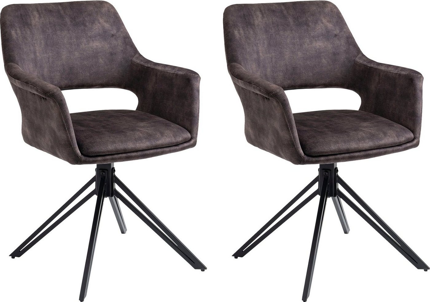 byLIVING Esszimmerstuhl Estelle (Set, 2 St), 360 Grad drehbar von byLIVING