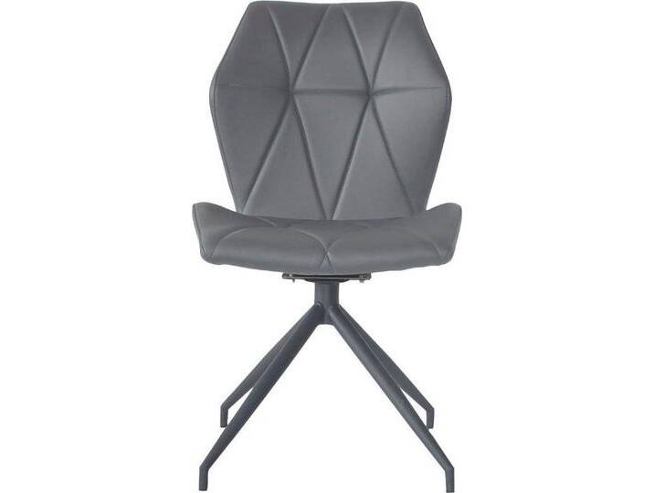 byLIVING Esszimmerstuhl Imke (Set, 2 St), 2er-Set, gemütlicher Esszimmerstuhl mit Steppung, 360 Grad drehbar, grau, Grau, Grau von byLIVING