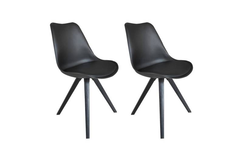 byLIVING Esszimmerstuhl KIRA (2er Set), Sitzschale mit Sitzkissen in schwarz, grau oder weiß erhältlich von byLIVING