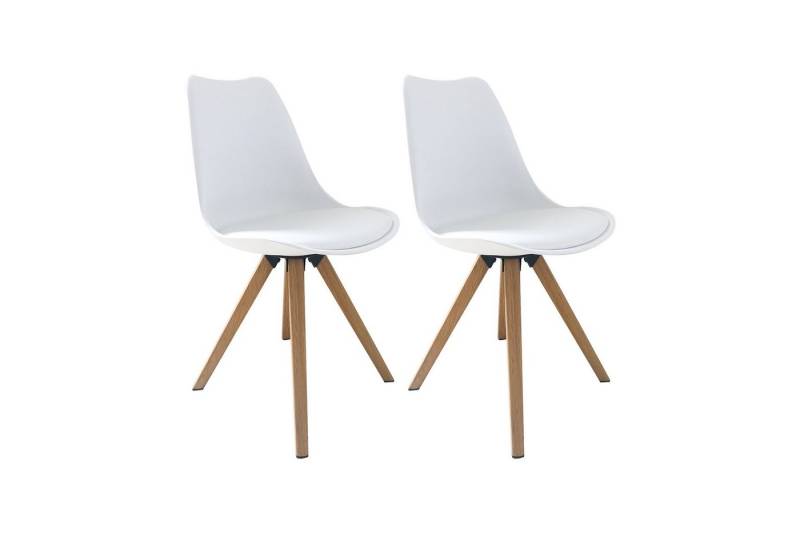 byLIVING Esszimmerstuhl KIRA (2er Set), Sitzschale mit Sitzkissen in schwarz, grau oder weiß erhältlich von byLIVING