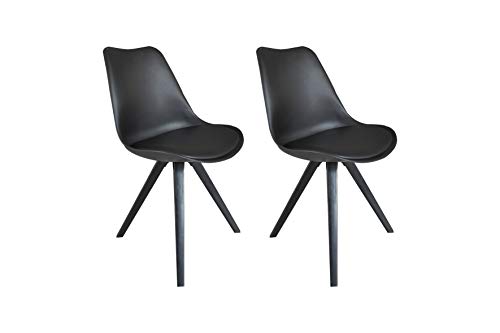 byLIVING Esszimmerstuhl KIRA / 2er Set/Sitzschale weiß/Sitzpolster Kunstleder weiß/Gestell Metall Eiche-Optik hell-braun/Esszimmerstuhl/Wohnzimmerstuhl/B 48, H 86, T 55,5 cm byLIVING Esszimmerstuhl KIRA / 2er Set/Sitzschale weiß/Sitzpolster Kunstleder weiß/Gestell Metall Eiche-Optik hell-braun/Esszimmerstuhl/Wohnzimmerstuhl/B 48, H 86, T 55,5 cm von byLIVING
