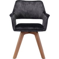 byLIVING Esszimmerstuhl "Klara", (Set), 2 St., Samtstoff Velvet, 2er-Set, gepolstert mit hochwertigem Vintage-Samt, 360 Grad drehbar von byLIVING