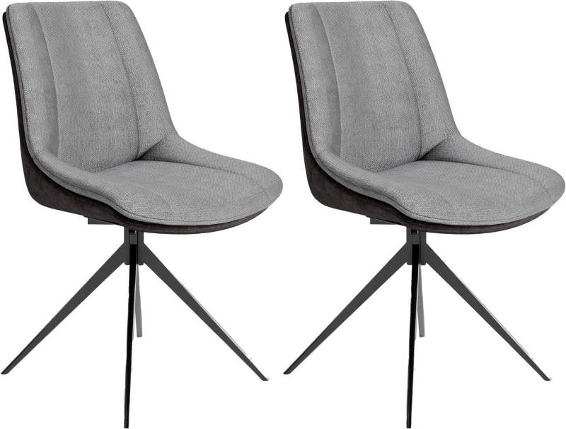 byLIVING Esszimmerstuhl Phoenix 2er-Set (Set, 2 St), 360 Grad drehbar mit Rücklauffunktion und hochwertigen Bezugsstoffen von byLIVING