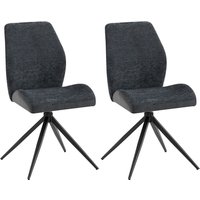 byLIVING Esszimmerstuhl "Snap 2er-Set", (Set), 2 St., Boucle-Microfaser VINTAGE, mit 360 Grad Drehfunktion, Vintage Mikrofaser und Boucle Stoff von byLIVING
