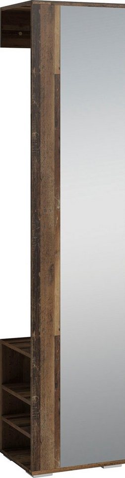 byLIVING Garderobenpaneel Ben (1 St), Breite 40 cm, mit Spiegel und Kleiderstange von byLIVING