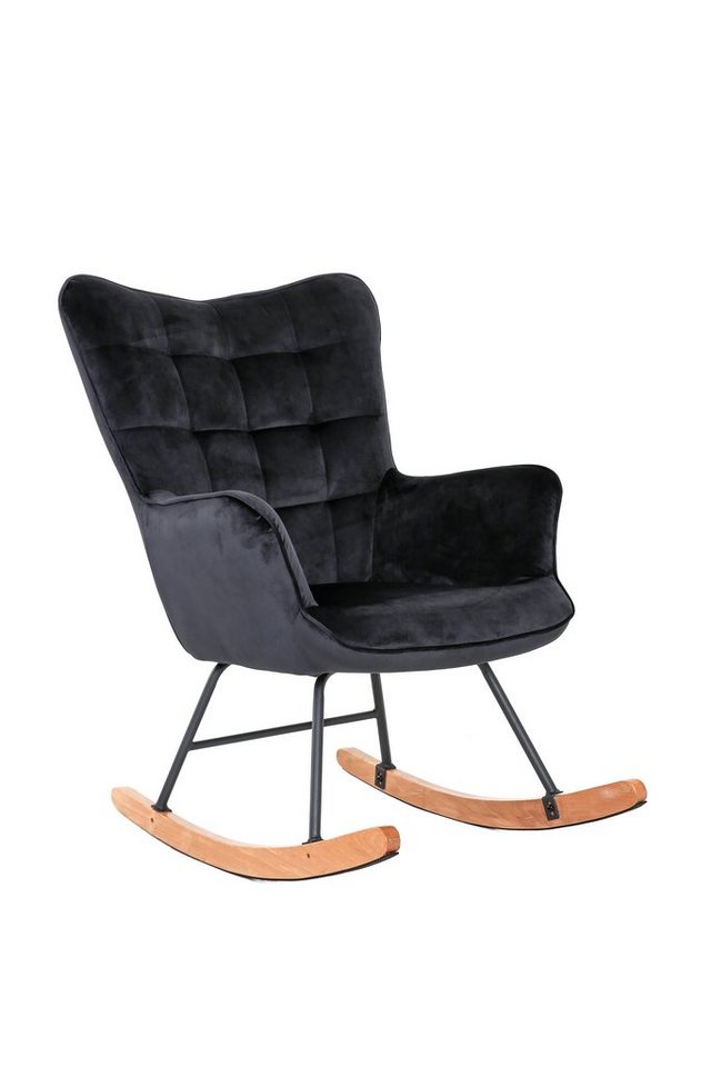 byLIVING Schaukelsessel Richie, Metallbeine mit Holzkufe, in Webstoff, Samt oder Cord byLIVING Schaukelsessel Richie, Metallbeine mit Holzkufe, in Webstoff, Samt oder Cord von byLIVING