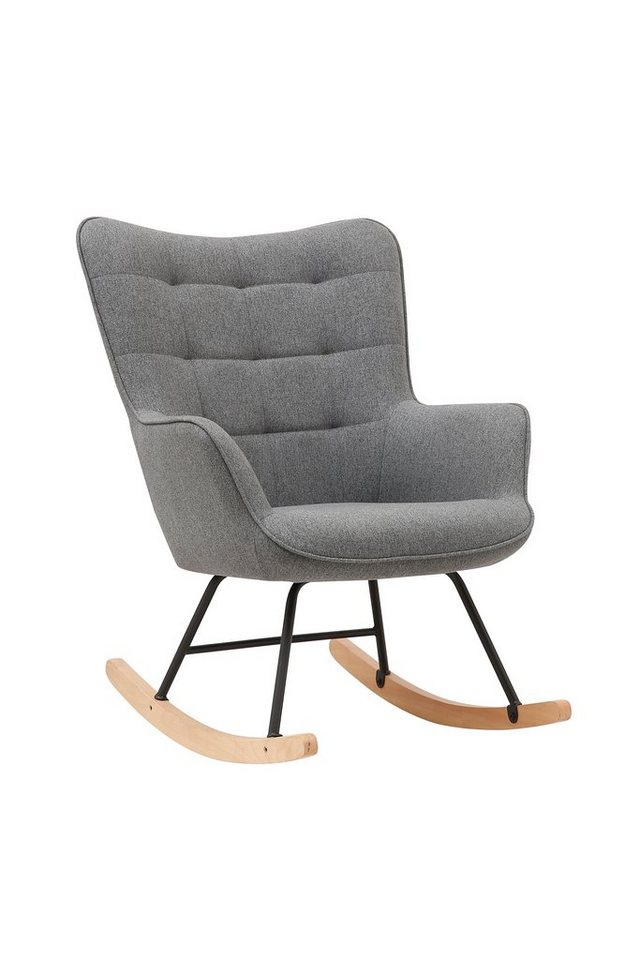 byLIVING Schaukelsessel Richie, Metallbeine mit Holzkufe, in Webstoff, Samt oder Cord byLIVING Schaukelsessel Richie, Metallbeine mit Holzkufe, in Webstoff, Samt oder Cord von byLIVING