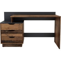 byLIVING Schreibtisch "Bern, moderner Computertisch", mit viel Stauraum, Breite 138cm, rechts oder links montierbar von byLIVING