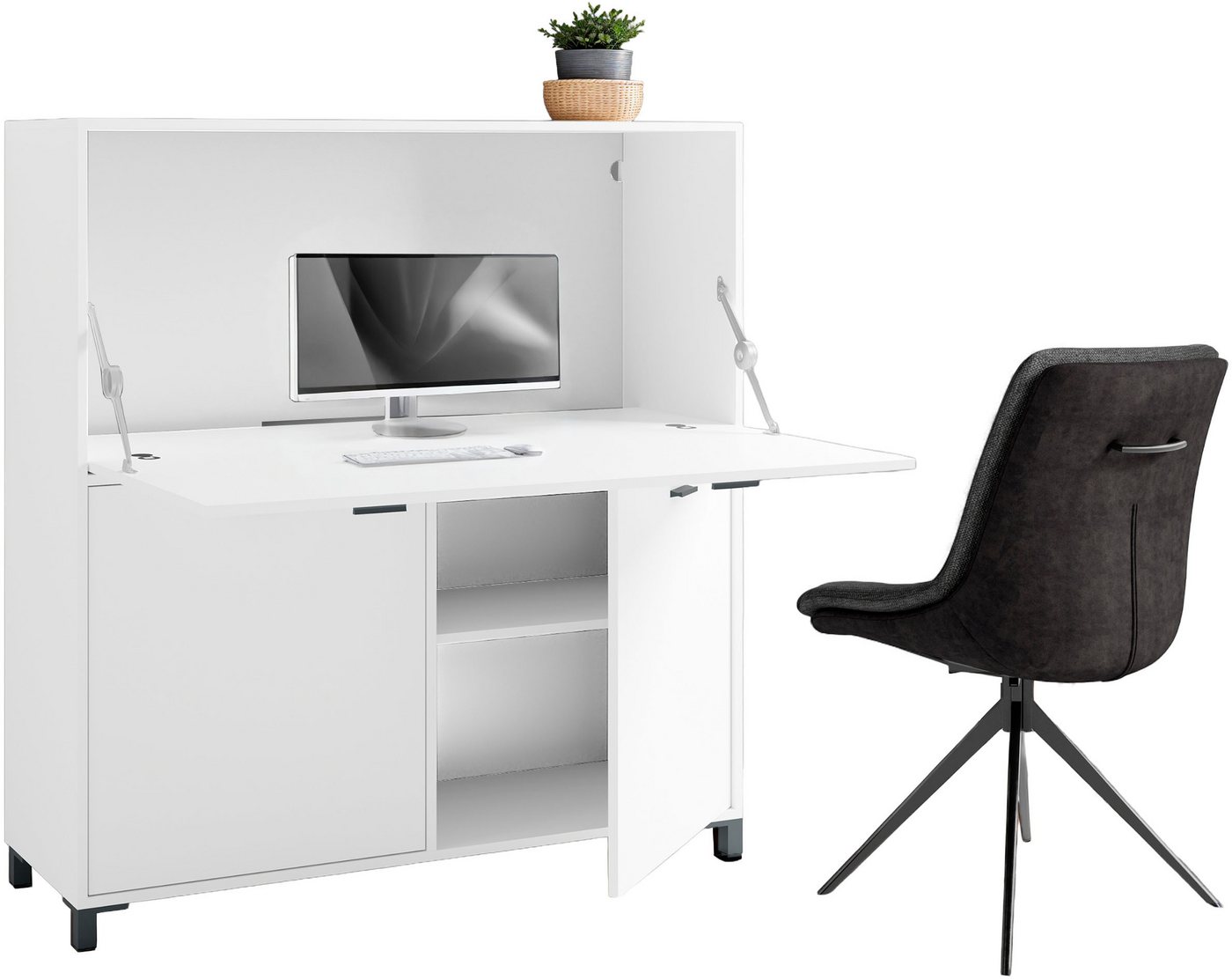 byLIVING Sekretär Montana, platzsparende Arbeitslösung mit viel Stauraum, Breite 120 cm byLIVING Sekretär Montana, platzsparende Arbeitslösung mit viel Stauraum, Breite 120 cm von byLIVING