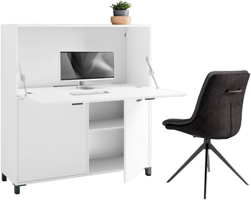 byLIVING Sekretär Montana, platzsparende Arbeitslösung mit viel Stauraum, Breite 120 cm von byLIVING