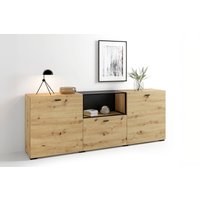byLIVING Sideboard "Frame" 1 Stk. tlg. moderne Kommode mit Metalleinsatz und Glasplatte, 200cm breit. byLIVING Sideboard "Frame" 1 Stk. tlg. moderne Kommode mit Metalleinsatz und Glasplatte, 200cm breit. von byLIVING