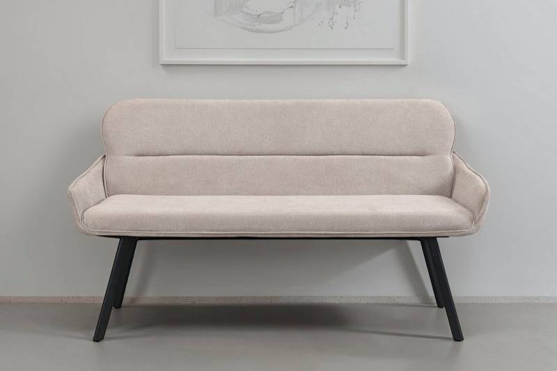 byLIVING Sitzbank Rico (1-St), gemütliche Esszimmerbank in 140 oder 160cm, hochwertiger Stoffbezug von byLIVING