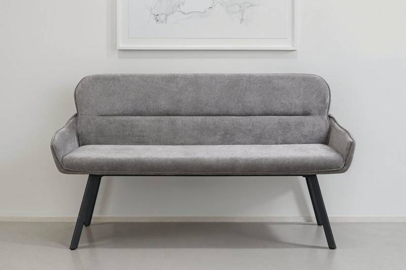 byLIVING Sitzbank Rico (1-St), gemütliche Esszimmerbank in 140 oder 160cm, hochwertiger Stoffbezug von byLIVING