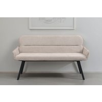 byLIVING Sitzbank "Rico" 1 Stk. tlg. gemütliche Esszimmerbank in 140 oder 160cm, hochwertiger Stoffbezug von byLIVING