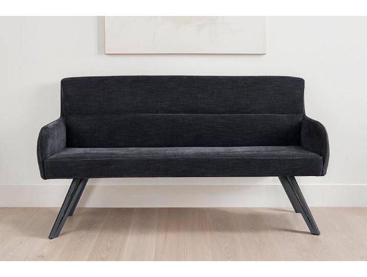 byLIVING Sitzbank Tino (1-St), mit Federkernpolsterung in 140 oder 160cm, hochwertige Polsterbezüge, schwarz von byLIVING