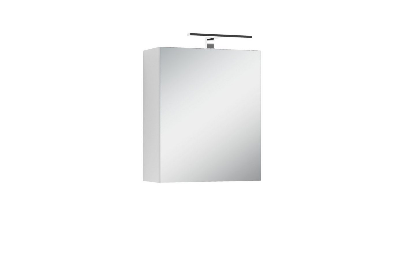 byLIVING Spiegelschrank SPREE (Breite 40, 50, 60, 70 oder 80 cm, in Weiß mit Spiegeltür) mit Beleuchtung, Viel Stauraum von byLIVING