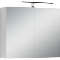 byLIVING Spiegelschrank "Spree", Breite 70 cm, 2-türig, mit LED Beleuchtung und Schalter-/Steckdosenbox von byLIVING