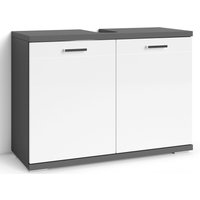 byLIVING Waschbeckenunterschrank "Nebraska" Breite 80 cm, Badezimmerschrank, MDF-Fronten in Hochglanz-Optik von byLIVING