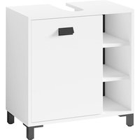 byLIVING Waschbeckenunterschrank "Wellness", (1 St.), 60cm Waschbeckenunterschrank mit Metallgriff und viel Stauraum. von byLIVING
