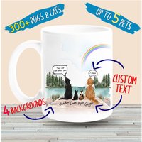 Personalisiertes Hundeportrait, Sie Sprechen Immer Noch Über Dich, Hundeliebhaber Geschenk, Hundekaffeetasse von byMerakiDesign