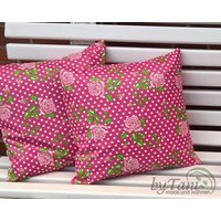 Wasserabweisender Kissenbezug Mit Rosen Motiv Wasserabweisender Kissenbezug Mit Rosen Motiv von byTani